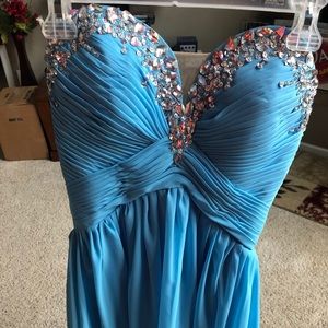 Size 6/8 blue Prom/homecoming mini dress.
